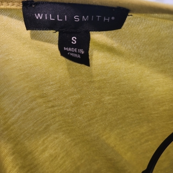 Willi Smith Small Short Sleeve Sequins Bright Green Shirt - Picture 5 of 6